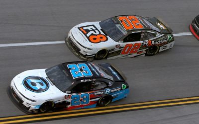 In a hectic race at Talladega Superspeedway over the weekend, Our Motorsports drivers Blaine Perkins and Brett Moffitt finished 13th and 26th, respectively.